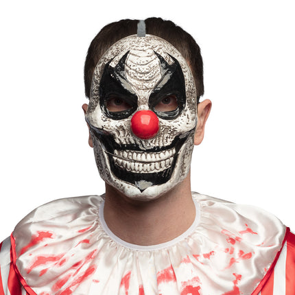 Masque d'Halloween Clown avec mâchoire mobile
