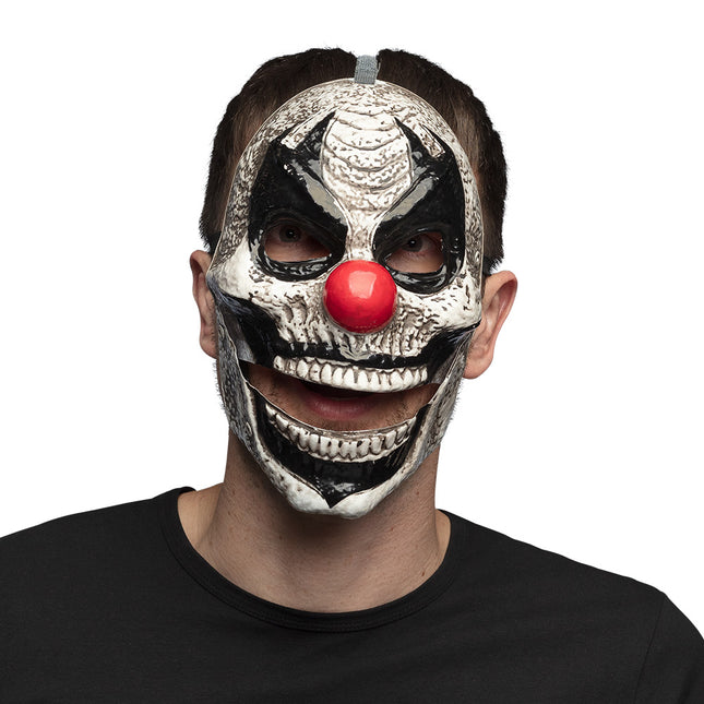 Masque d'Halloween Clown avec mâchoire mobile