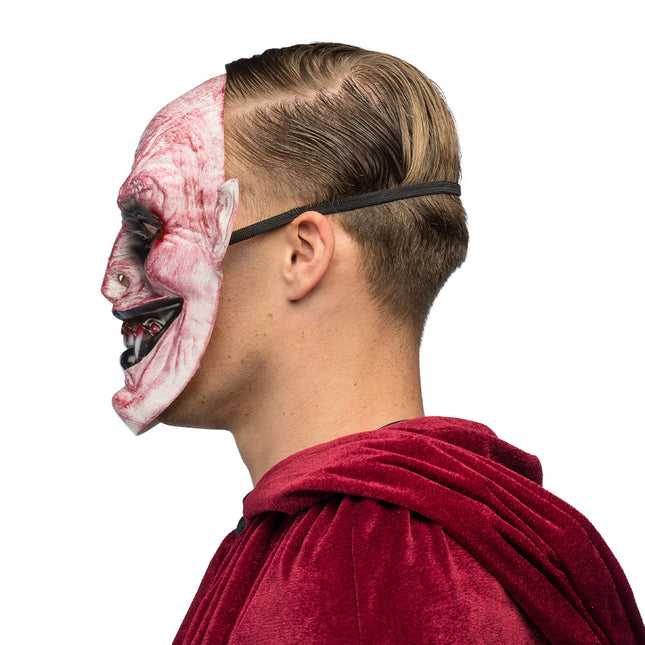 Masque d'Halloween Rouge Blanc Vampire