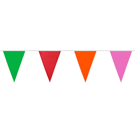 Guirlande de drapeaux en polyester multicolore (26 x 18 cm) (6 m)