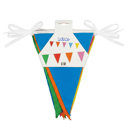 Guirlande de drapeaux en polyester multicolore (26 x 18 cm) (6 m)
