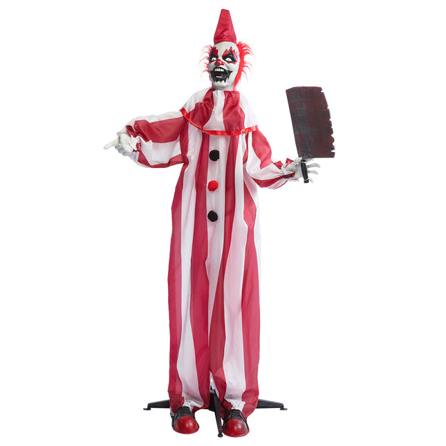 Poupée d'Halloween Clown Rouge Blanc 1.8m