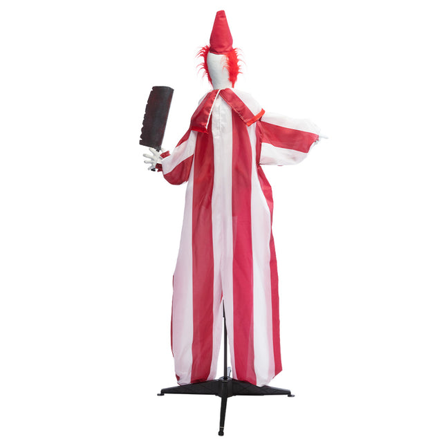 Poupée d'Halloween Clown Rouge Blanc 1.8m
