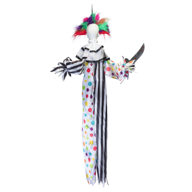 Décoration suspendue d'Halloween Clown coloré 1.20m