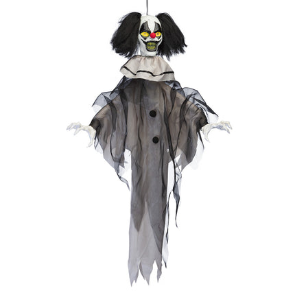 Décoration suspendue d'Halloween Clown d'emprunt 90cm