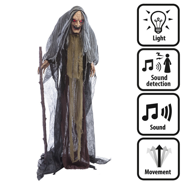 Poupée d'Halloween Sorcière 1.6m