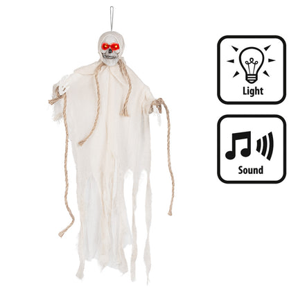 Décoration suspendue d'Halloween Fantôme Led 55cm