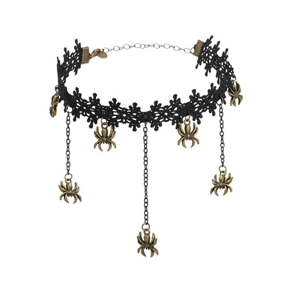 Collier d'Halloween Tour de cou Araignée