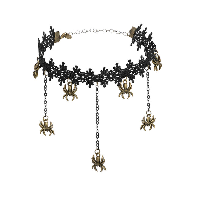 Collier d'Halloween Tour de cou Araignée