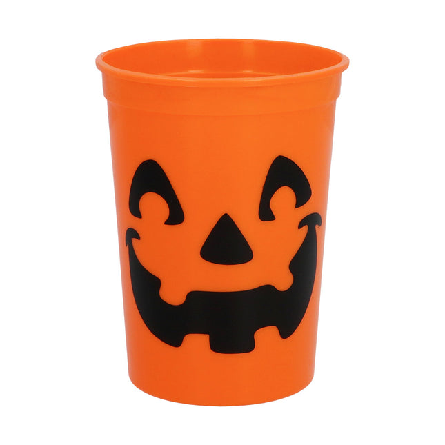 Gobelets d'Halloween Noir Orange Citrouille 300ml 4pcs