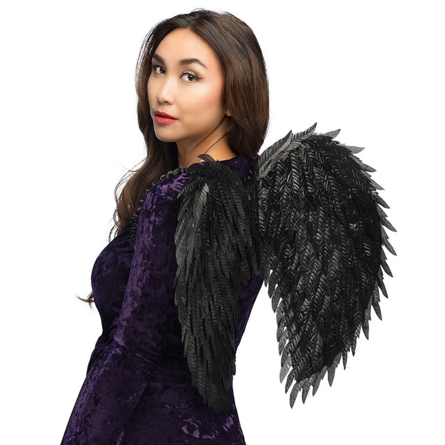 Ailes d'Halloween Ange noir 55cm