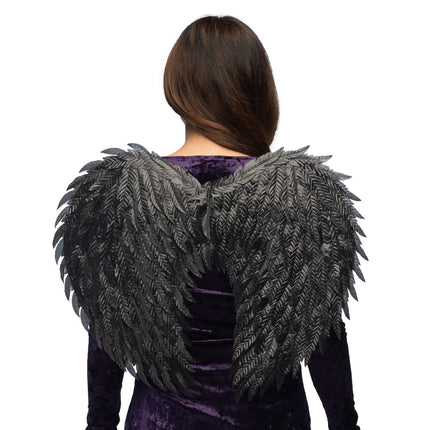 Ailes d'Halloween Ange noir 55cm