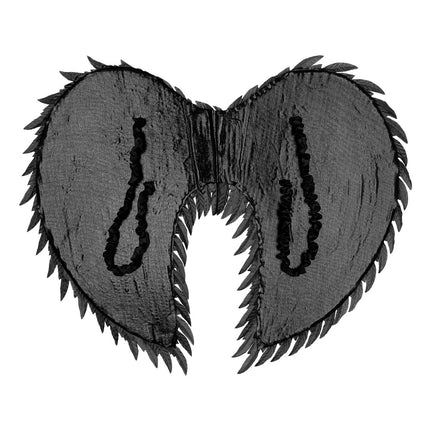 Ailes d'Halloween Ange noir 55cm