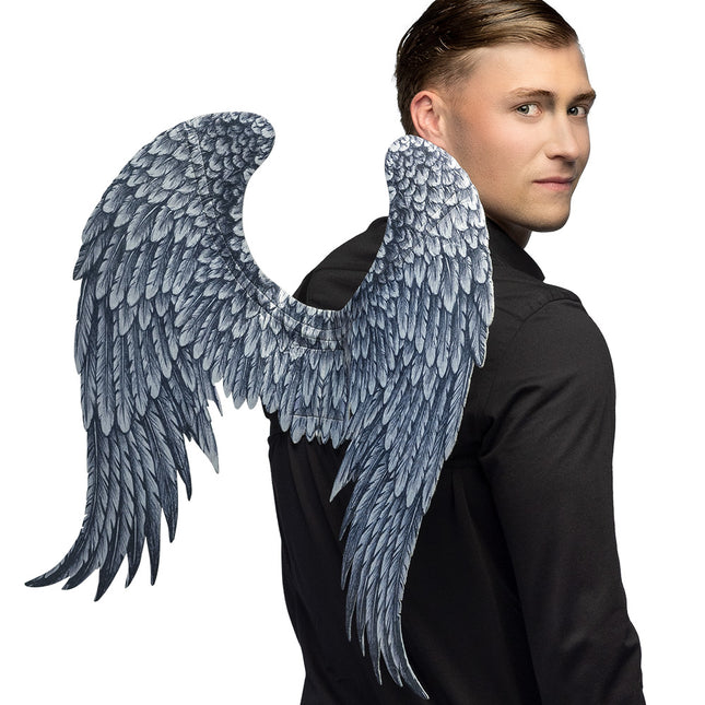 Ailes d'Halloween Ange gris