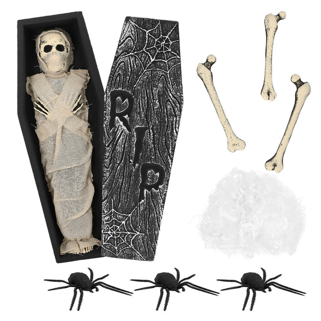 Set de décoration d'Halloween Momie 8 pièces