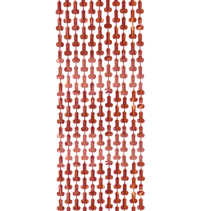 Rideau de porte en forme de pénis, rouge, 2 m