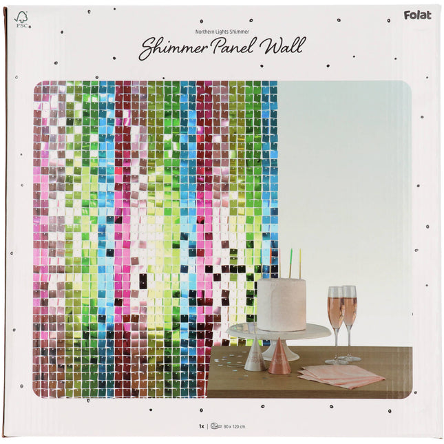 Panneau Shimmer Multi Colour 30x30cm /12