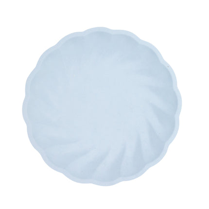 6 assiettes rondes Vert Decor, 22.9cm, bleu