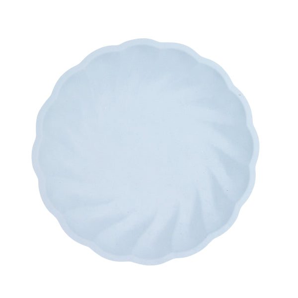 6 assiettes rondes Vert Decor, 22.9cm, bleu