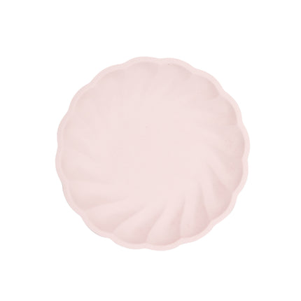 6 assiettes rondes, 18.8 cm, rose