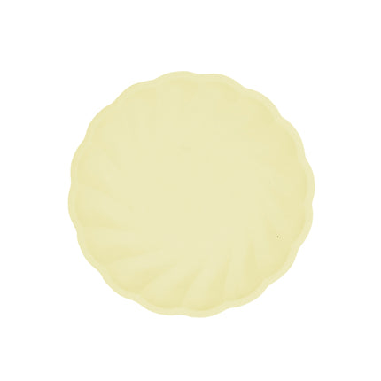 6 assiettes 18.8cm jaune