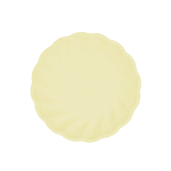 6 assiettes 18.8cm jaune