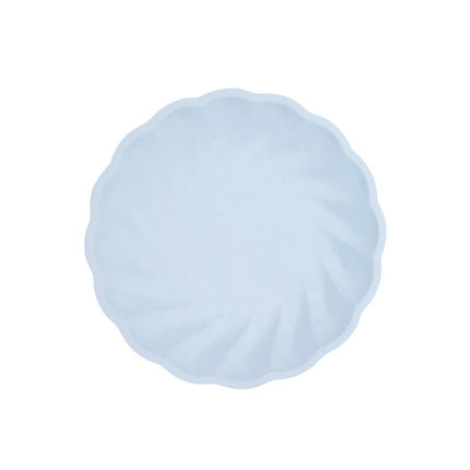 6 assiettes 18,8cm bleu