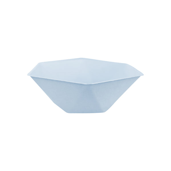 6 bols hexagonaux, 15,8 x 13,7 cm, bleu