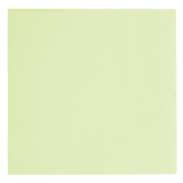 20 serviettes de table 3 plis 33x33cm vert