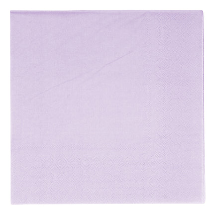 20 serviettes 3 plis 33x33cm violet