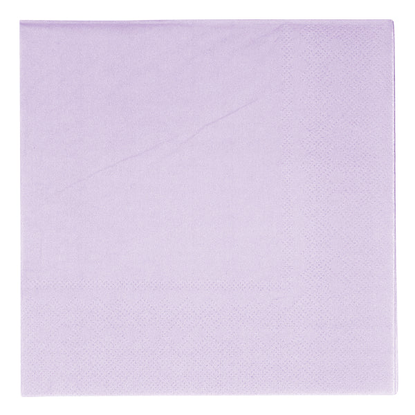 20 serviettes 3 plis 33x33cm violet