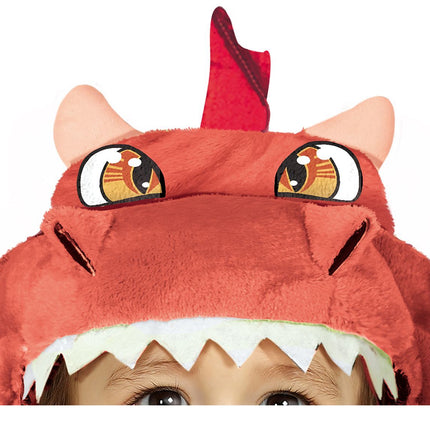 Costume de dragon rouge pour bébé