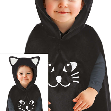 Poncho d'Halloween Baby Cat