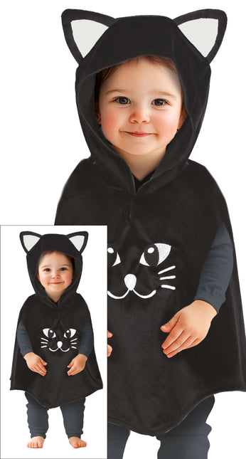 Poncho d'Halloween Baby Cat