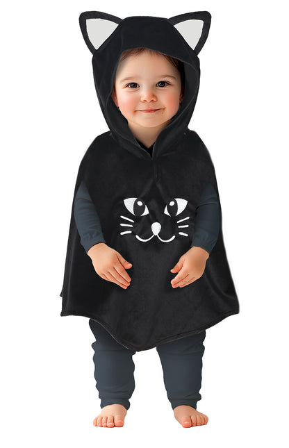 Poncho d'Halloween Baby Cat