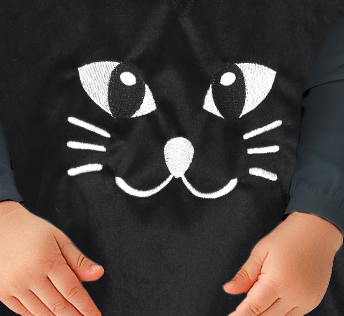 Poncho d'Halloween Baby Cat