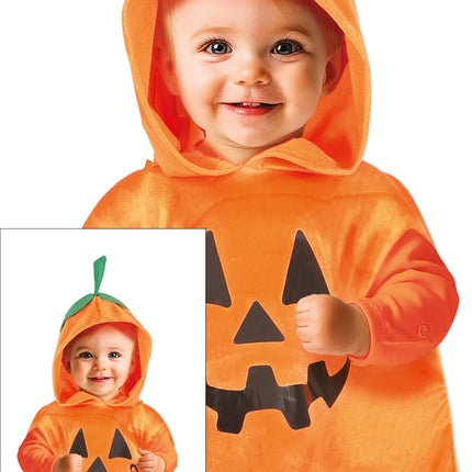 Poncho d'Halloween Bébé Citrouille