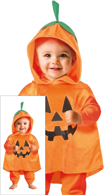 Poncho d'Halloween Bébé Citrouille