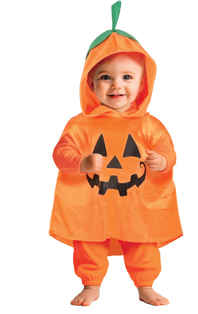 Poncho d'Halloween Bébé Citrouille