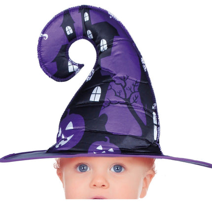 Costume d'Halloween Bébé sorcière violet