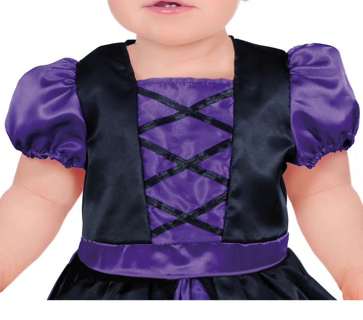 Costume d'Halloween Bébé sorcière violet