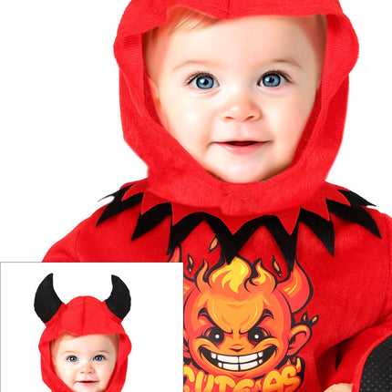 Costume d'Halloween Red Baby Devil
