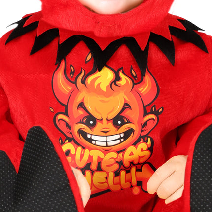 Costume d'Halloween Red Baby Devil