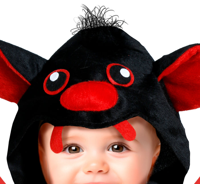 Costume d'Halloween Bébé chauve-souris rouge