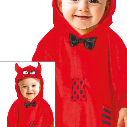 Halloween Poncho Baby Devil