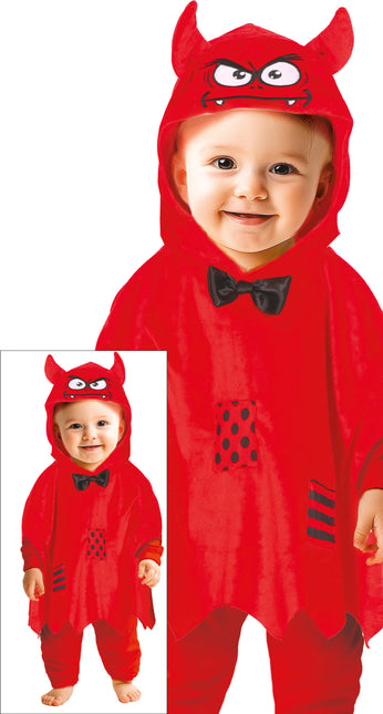 Halloween Poncho Baby Devil