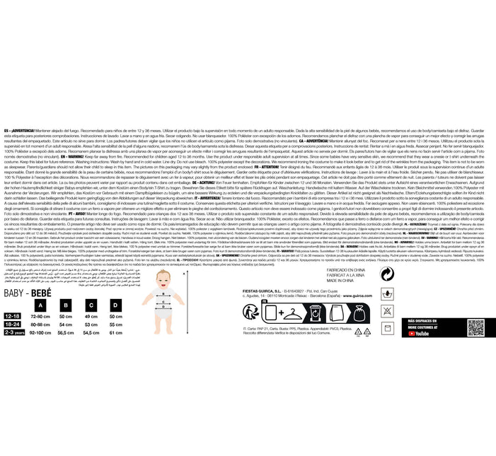 Costume de renard Onesie pour bébé