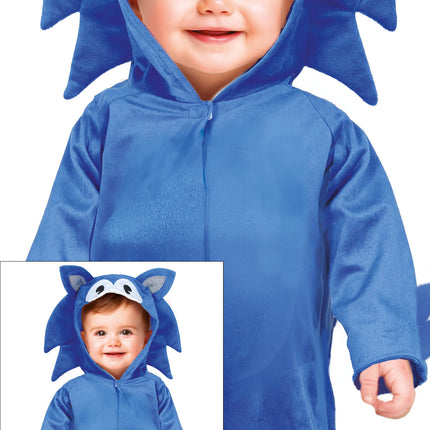 Costume de chien Bleu Baby Onesie
