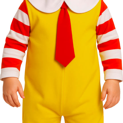 Costume d'Halloween de clown McDonald's pour bébé