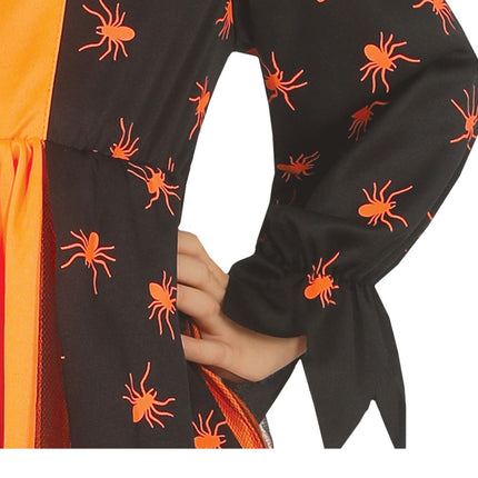 Costume d'Halloween Fille Sorcière Araignée